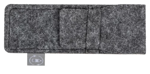 Футляр для ручек из RPET-фетра Felt, серый фото 4