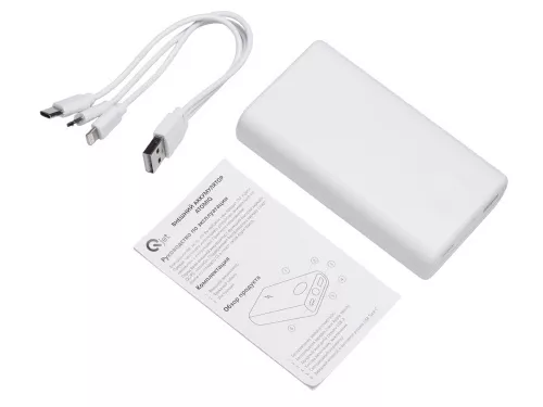 Внешний беспроводной аккумулятор 2-в-1 с функцией зарядки Apple Watch, QC/PD AtomIQ, 10000 мАч, белый фото 6 Внешний беспроводной аккумулятор 2-в-1 с функцией зарядки Apple Watch, QC/PD AtomIQ, 10000 мАч, белый фото 6