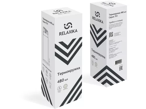 Термокружка Relaxika 701 (0,48 литра), белая (без лого) фото 18 Термокружка Relaxika 701 (0,48 литра), белая (без лого) фото 18