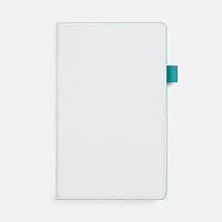 Ежедневник White Shall, недатированный, бело-бирюзовый