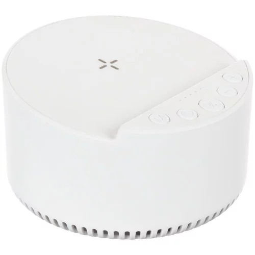 Bluetooth-колонка с беспроводной зарядкой relaxTime, белая фото 2