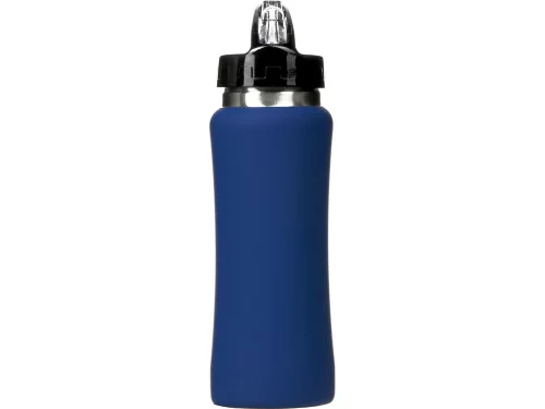 Бутылка для воды Bottle C1, сталь, soft touch, 600 мл, темно-синий (Р) фото 5