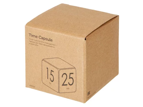 Таймер для тайм-менеджмента Time Capsule на 5-15-25-45 минут, софт-тач, белый фото 5