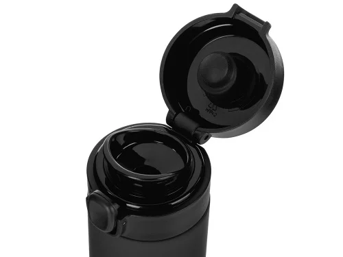 Вакуумная термокружка Waterline c кнопкой Guard, 400 мл, тубус, черный фото 4