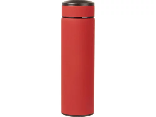Вакуумный термос Vacuum Flask C1, soft touch, 420мл, красный фото 4