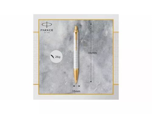Шариковая ручка Parker IM Premium K318 Pearl GT, стержень: M, цвет чернил: blue, в подарочной упаковке. фото 3 Шариковая ручка Parker IM Premium K318 Pearl GT, стержень: M, цвет чернил: blue, в подарочной упаковке. фото 3