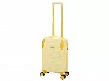 Чемодан TORBER В Отпуск, желтый, ABS-пластик, 36 х 22 х 55 см, 31 л, 2,4 кг