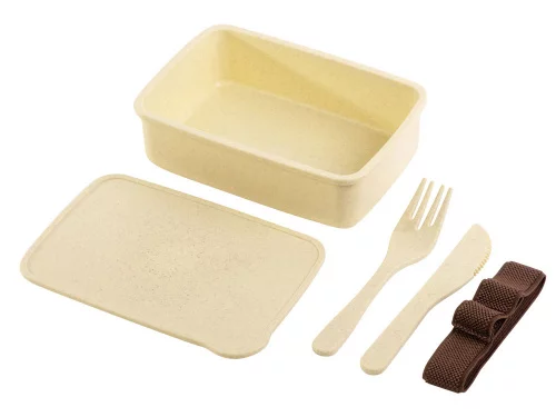 Ланч-бокс Meal из бамбукового волокна, бежевый фото 3