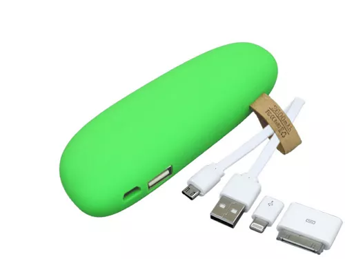 PB_Small_stone Универсальное зарядное устройство power bank в форме камня. 2600MAH. Зеленый фото 2 PB_Small_stone Универсальное зарядное устройство power bank в форме камня. 2600MAH. Зеленый фото 2
