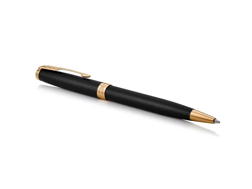 Ручка шариковая Parker Sonnet Core Matte Black GT, черный/золотистый фото 3