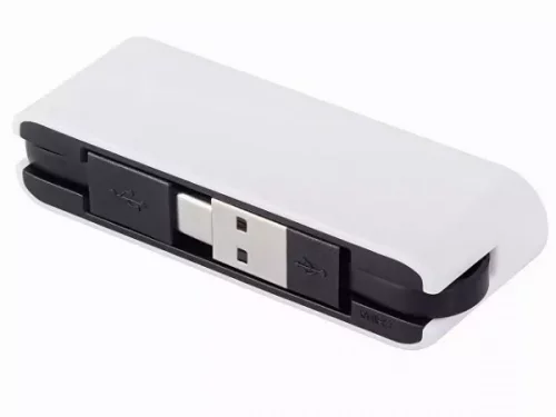 USB-хаб «Hubix» с коннектором 2-в-1 USB-C и USB-A, 2.0 фото 2