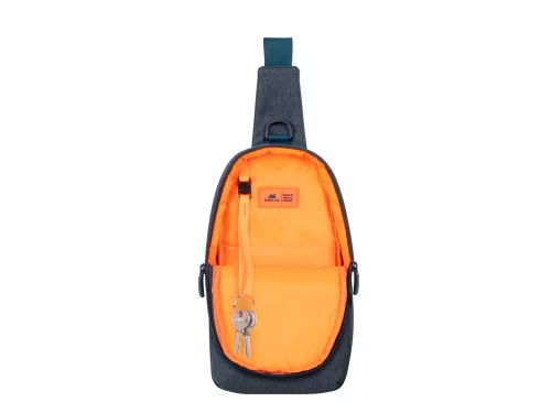 RIVACASE 7711 dark grey сумка слинг для мобильных устройств /12 фото 5