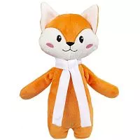 Мягкая игрушка Beastie Toys, лисенок с белым шарфом