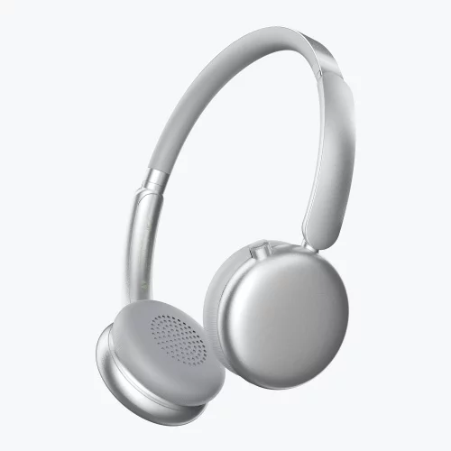Беспроводные накладные наушники Stereo Light, BT 5.4, 300 мАч, cеребристый, Deppa фото 7