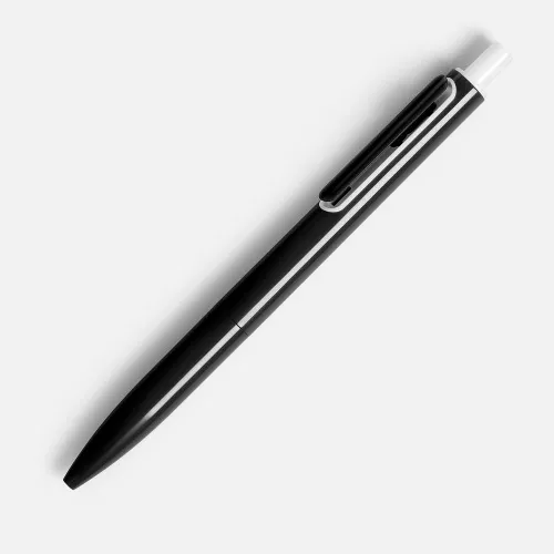 Ручка шариковая Outliner, черная с белым фото 2 Ручка шариковая Outliner, черная с белым фото 2