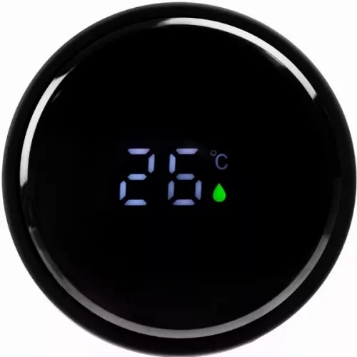 Смарт-бутылка с заменяемой батарейкой Long Therm Soft Touch, черная фото 8