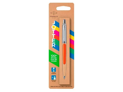 Шариковая ручка Parker Jotter ORIGINALS ORANGE CT, стержень: M blue ЭКО-УПАКОВКА фото 4