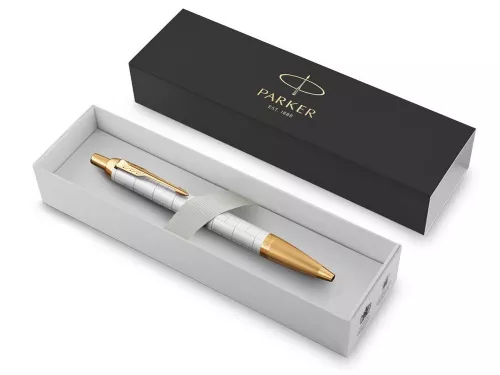 Шариковая ручка Parker IM Premium K318 Pearl GT, стержень: M, цвет чернил: blue, в подарочной упаковке. фото 6 Шариковая ручка Parker IM Premium K318 Pearl GT, стержень: M, цвет чернил: blue, в подарочной упаковке. фото 6