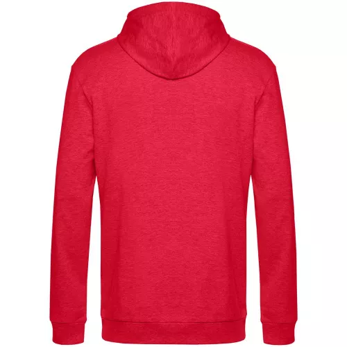 Толстовка с капюшоном унисекс Hoodie, красный меланж фото 2