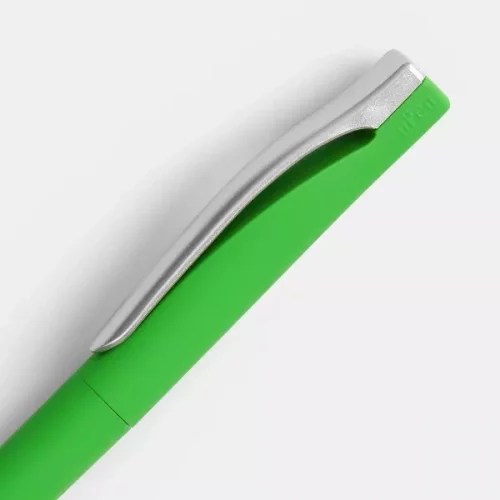 Ручка шариковая Pin Soft Touch, зеленая фото 4