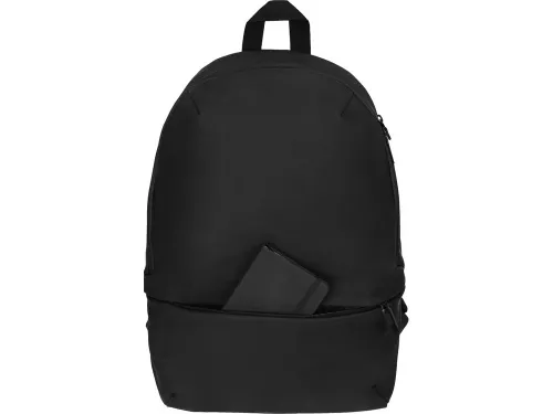 Рюкзак Glam для ноутбука 15'' из мягкой экокожи, черный фото 4