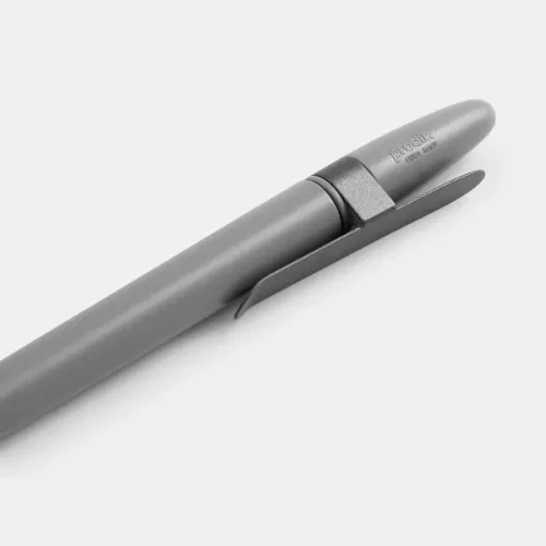 Ручка шариковая Prodir DS5 TSM Metal Clip, серая фото 6