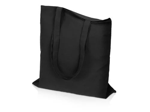 Сумка для шопинга Carryme 140 хлопковая, 140 г/м2, черный фото 7