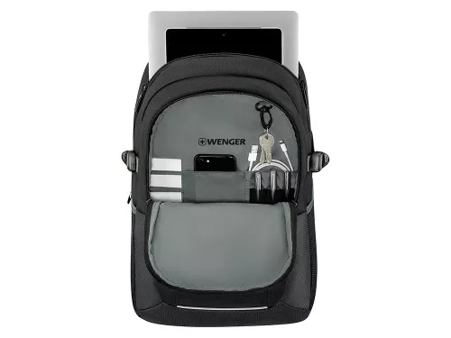 Рюкзак WENGER Ryde 16, черный, полиэстер, 32 x 21 x 47 см, 26 л фото 4