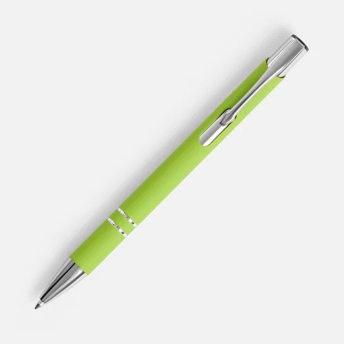 Ручка шариковая Keskus Soft Touch, зеленое яблоко фото 2