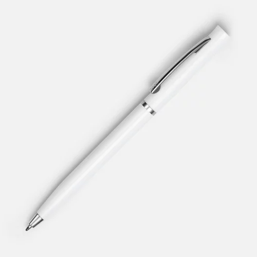 Ручка шариковая Euro Chrome, белая