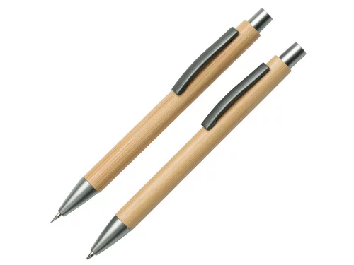 Набор ручка и механический карандаш Tender bamboo, натуральный фото 2