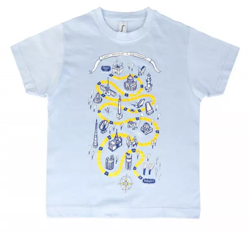 Футболка детская REGENT KIDS 150, голубая фото 4