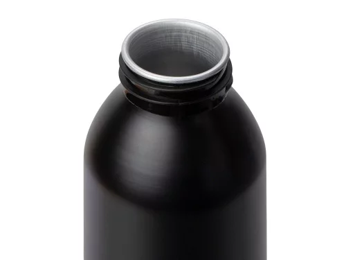 Алюминиевая бутылка для воды с ручкой Plain Alu, 650 мл, черный фото 2