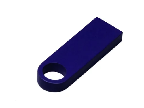 USB 2.0-флешка на 8 Гб с мини чипом и круглым отверстием, синий фото 2 USB 2.0-флешка на 8 Гб с мини чипом и круглым отверстием, синий фото 2