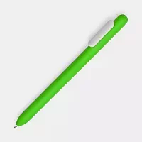 Ручка шариковая Swiper Soft Touch, зеленая с белым