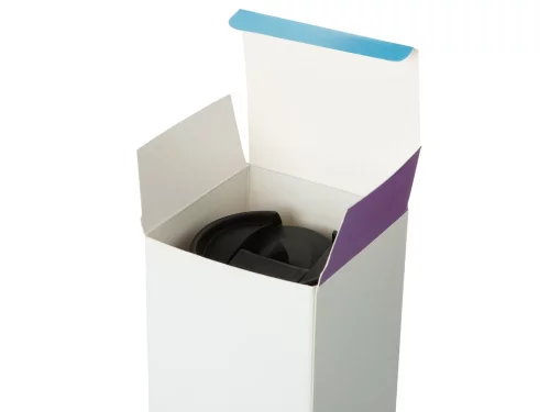 Термокружка Double wall mug C1, soft touch, 350 мл, темно-синий (Р) фото 4