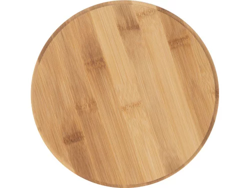 Салатник Bowl с бамбуковой крышкой, бежевый фото 5