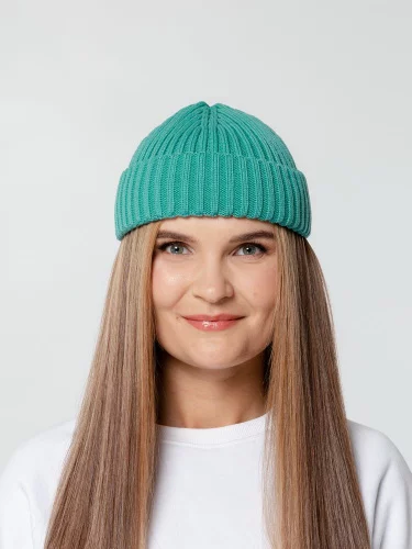 Шапка Hipsta, бирюзовая (тиффани) фото 4