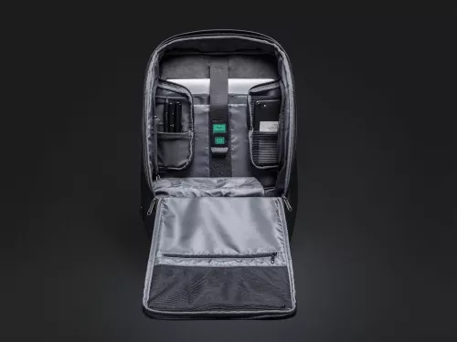 Антикражный рюкзак FlexPackPro для ноутбука 15.6, серый/черный фото 7