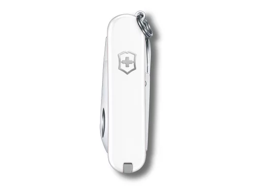 Нож-брелок VICTORINOX Classic SD Colors Falling Snow, 58 мм, 7 функций, белый фото 2 Нож-брелок VICTORINOX Classic SD Colors Falling Snow, 58 мм, 7 функций, белый фото 2