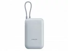 Внешний аккумулятор со встроенным кабелем Mi Power Bank 10000mAh (Integrated Cable) Ice Blue GL