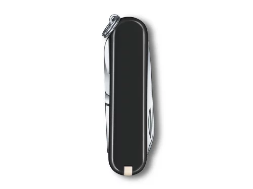 Нож-брелок VICTORINOX Classic SD Colors Dark Illusion, 58 мм, 7 функций, чёрный фото 3
