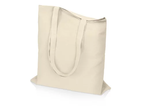 Сумка для шопинга Carryme 140 хлопковая, 140 г/м2, натуральный фото 7