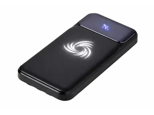 Внешний беспроводной аккумулятор c QC/PD Арти, 10000 mAh, черный Внешний беспроводной аккумулятор c QC/PD Арти, 10000 mAh, черный