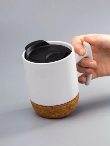 Кружка Corky Grip, белая фото 7