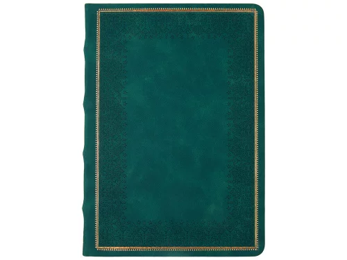 Ежедневник недатированный А5 Royal, зеленый с бронзовым срезом фото 7