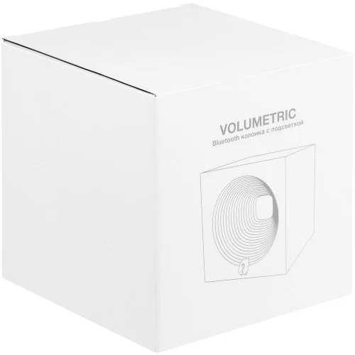 Bluetooth-колонка с подсветкой Volumetric, белая фото 8
