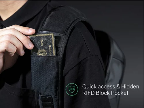 Атикражный рюкзак FlipPack для ноутбука 15.6, черный фото 9