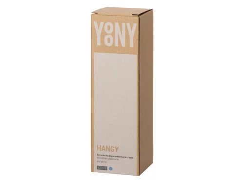 Бутылка из боросиликатного стекла Hangy, 550 мл, индиго фото 8
