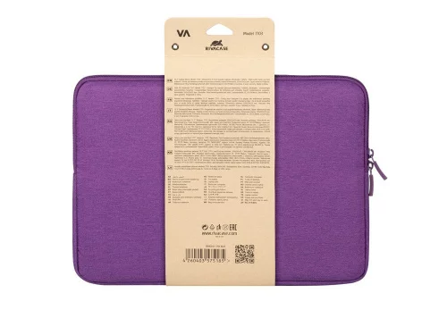 RIVACASE 7703 violet ECO чехол для ноутбука 13.3-14 / 12 фото 6